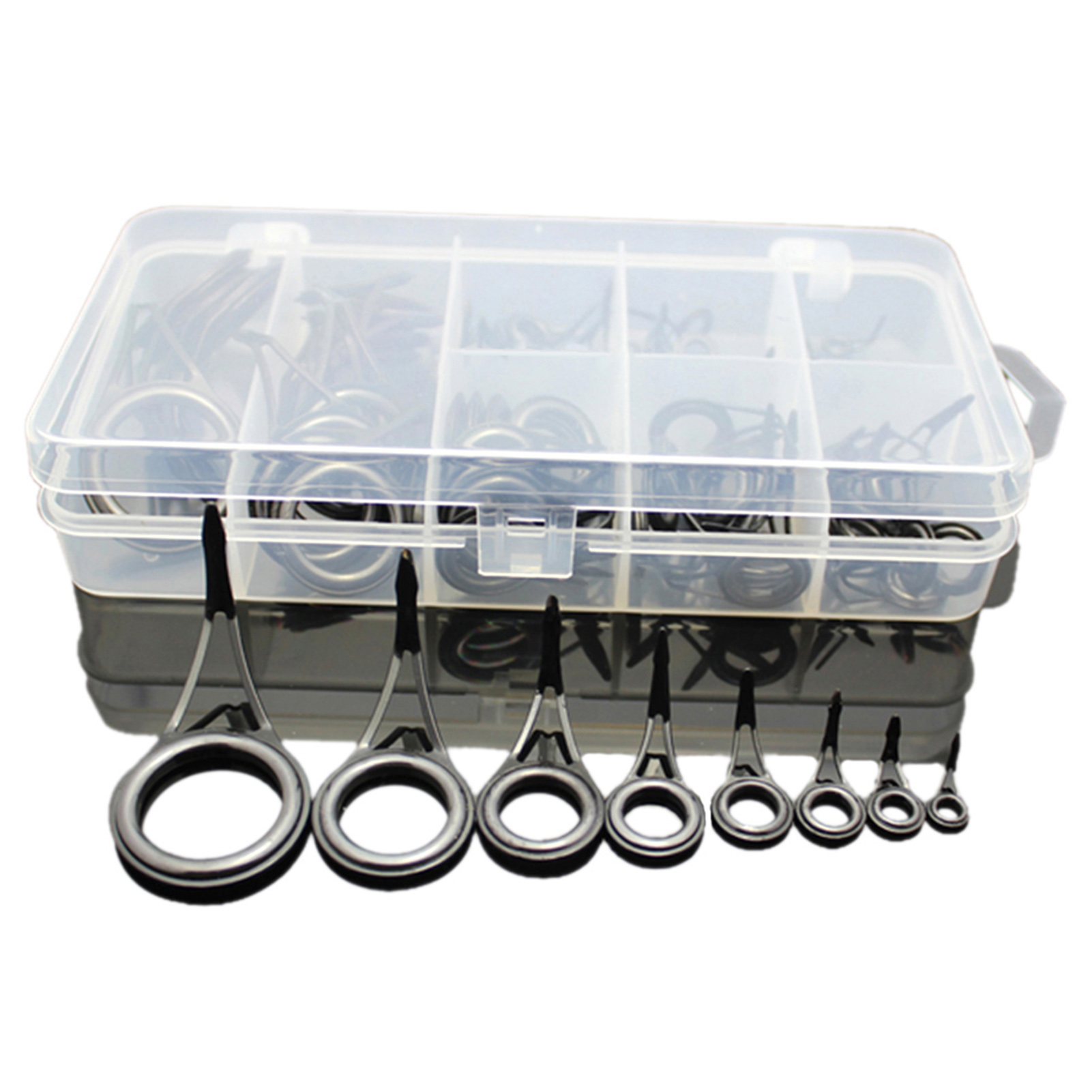 Fishing Rod Repair Kit - 75 pièces différentes tailles canne à